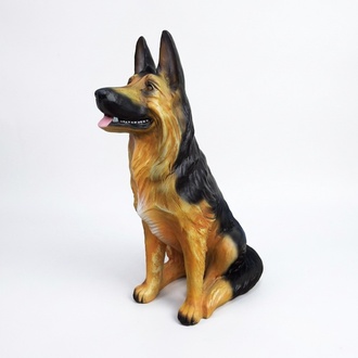 Garten Dekoration Schäferhund Hund Figur Statue Skulptur 86cm Figuren