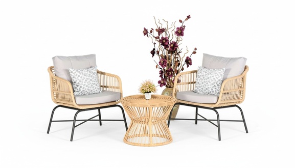 Garten Möbel Set3tlg Sofagarnitur Terrass Sessel Couchtisch Hochwertiges Lounge