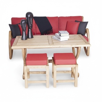 Gartenmöbel Sofa 3 Sitzer Outdoor Esstisch Stilvolle Komplett Terrasse Möbel