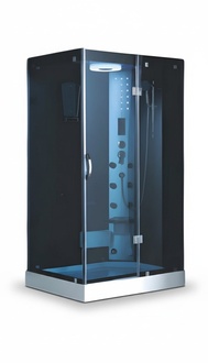 Glas Duschkabine Duschbox Komfortdusche Wellnessdusche Duschraum 120x90 cm