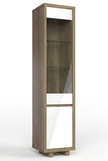 Glas Vitrine Schrank Vitrinen Wohnzimmer Schränke Design Modern Italy Neu