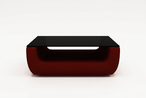 Glastisch Design Tische Moderner Couch Sofa Wohnzimmer Leder Beistell