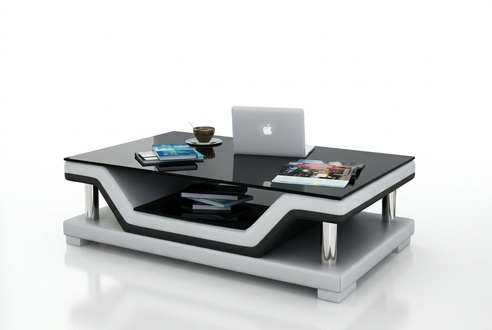 Glastisch Tische Couchtisch Leder Design Tisch Sofa Beistell Couch Farbe