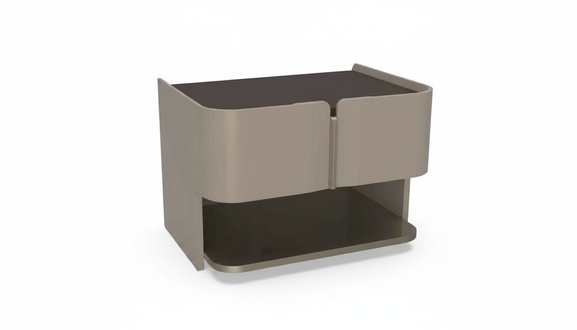 Grau Design Nachttisch Konsole Beistelltische Schlafzimmer Holz Luxus
