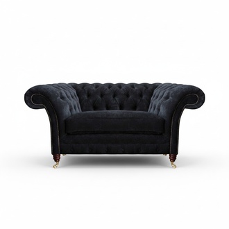 Grauer Chesterfield Polstersessel Designer Wohnzimmer Textilsessel Neu