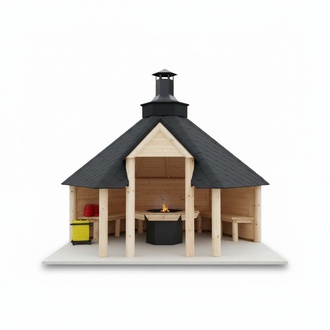 Grill Offene Grillkota Outdoor Grills Holz Grillecke Kota Offene bis 15 Personen