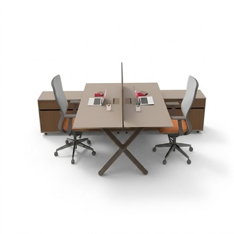 Großer Büro Arbeitstisch Büromöbel Bürotische Massivholz Möbel Tische
