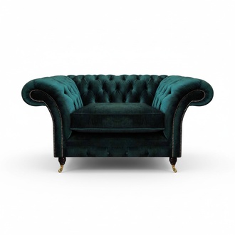 Grün Sessel Neu Wohnzimmer Möbel Polstersitz Chesterfield Polstermöbel
