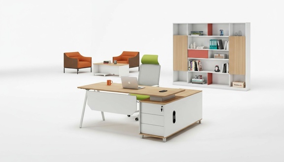 Gruppe Tisch Büroschrank Büromöbel Arbeitstisch Weiß Holz Büro Set