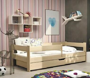 Bett Betten Naturholz Massiv Kinder Jugend Holzbett Sofort