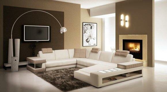 Wohnlandschaft Designer Sofa Couch XXL Big Leder Sofas Eck Garnitur Hallstadt-W