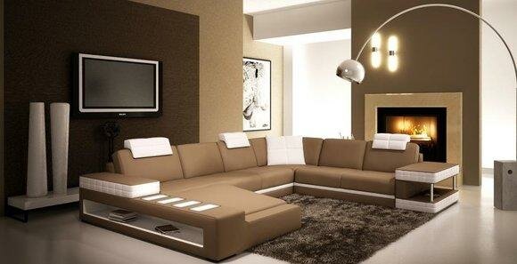 Wohnlandschaft Designer Sofa Couch XXL Big Leder Sofas Eck Garnitur