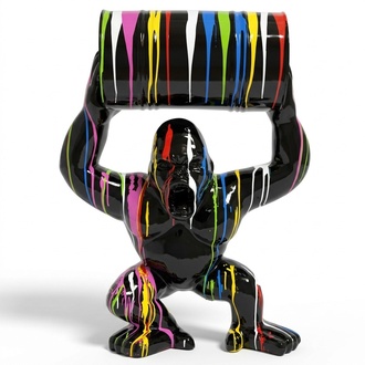 Handarbeit Abstrakte Figur Statue Design Bunte Skulptur King Kong Statuen