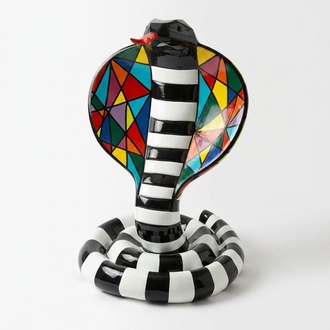 Handarbeit Abstrakte Figur Statue Design Bunte Statuen Skulptur 90cm