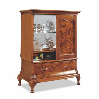 Hausbar Schrank Wohnzimmer Schränke Barschrank Vitrine Italienische Möbel Holz