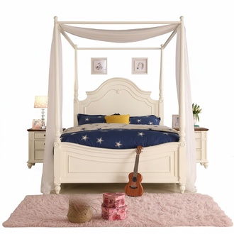 Luxus Himmelbett Echtes Holz Bett Design Betten Klassische Schlfzimmer