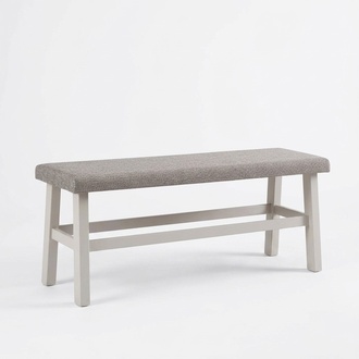 Hocker Bank Sitz Sitzbank Fußhocker Sitzhocker Esszimmer Grau Holz