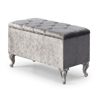 Hocker Sofa Pouf Polster Beistellhocker Fußhocker Ottomane Sitz Bank Artdéco