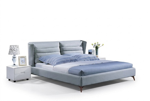 Holz Design Bett. Doppel Luxus Ehe Modernes Hotel Gestell Schlaf Zimmer