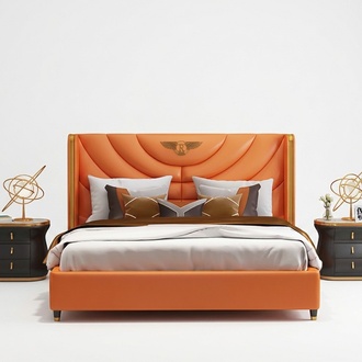 Holz Design Bett Doppel Luxus Ehe Modernes Hotel Gestell Schlaf Zimmer