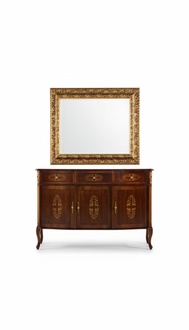 Designer Holz Luxus Italienische Möbel 2tlg Set Möbel Stil Barock Kommode