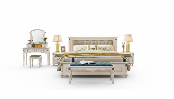 Holzbett Bett Design Luxus Doppel Hotel Betten Schlafzimmer 180x200 cm