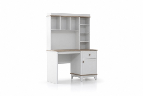 Holztisch Schreibtisch Regale Computertisch Holz Weiß Kinderzimmer