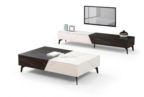 Holztisch Tisch Couchtisch Beistelltisch Sofa Design Wohnzimmer Hochglanz 130x80.
