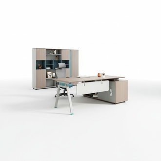 Homeoffice Schreibtisch Büro Einrichtung Schreibtisch Schrank Büroschrank 2tlg.