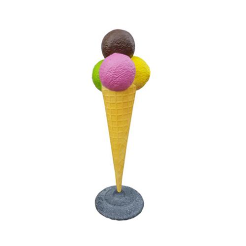 Skulptur Kugel mit Eis Werbung Eisdiele Figuren Statuen Aufsteller 175 cm