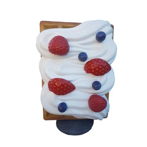 Figur Waffel Aufsteller Gastronomie Skulptur Statuen Figuren Dekoration