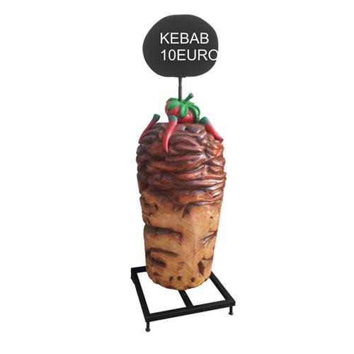 Aufsteller für Kebab Laden Bude Restaurant Preis Schild Skulptur Kebab