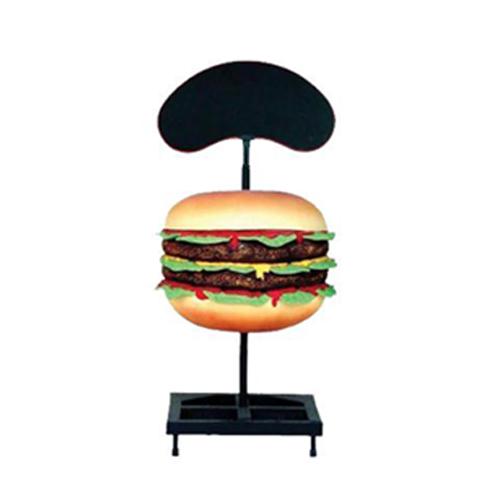 Skulptur Doppel Cheeseburger Hamburger Aufsteller Figur Statue Restaurant
