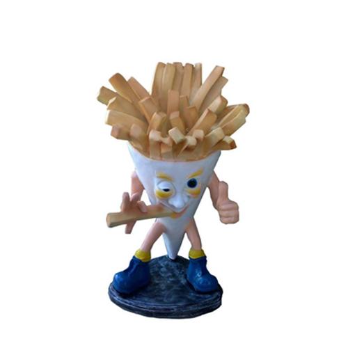 Pommes Fast Food Skulptur Dekoration Figuren 85cm Neu Gastronomie