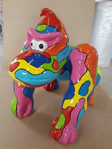 Abstrakte Figur Statue Gartenfiguren Dekoration Statuen Skulpturen Gorilla