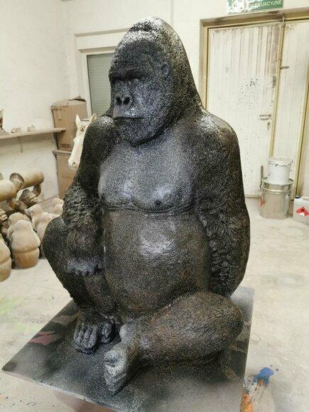 Figuren Statuen Dekoration Deko Gorilla Garten Neu Designer Figur Statue