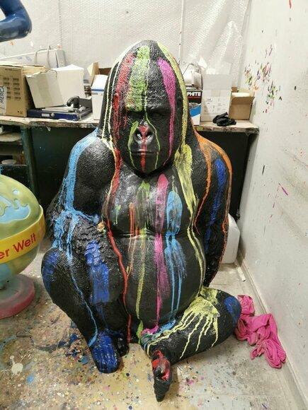 Figuren Statuen Dekoration Deko Gorilla Garten Neu Designer Figur Statue