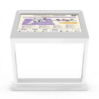 Interaktiver Kiosk Digitale Lösung für Informationen Bestellungen und Navigation