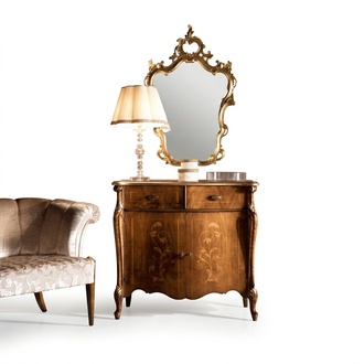 Luxus Italienische Möbel Design Kommode Schrank Braun Holz Möbel Stil
