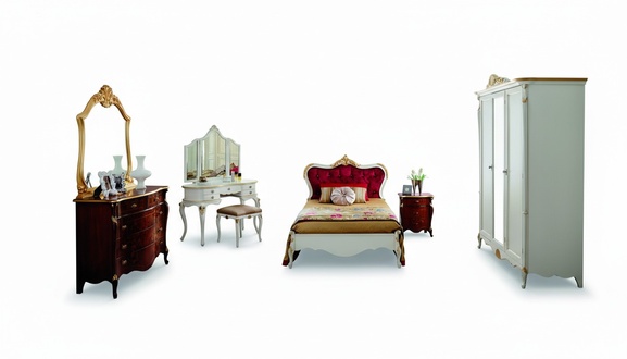 Italienische Möbel Luxus Bett Swarovski Kristallsteine Barock Betten Gestelle