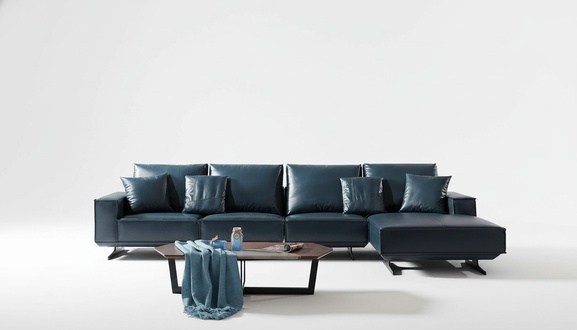 Italienische Möbel Sitz Leder Couchen Sofa Garnitur Wohn Landschaft