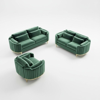 Italy Design Möbel Sofa Couch Komplett Set Garnitur 3+2+1 Couchen Sofas Polster