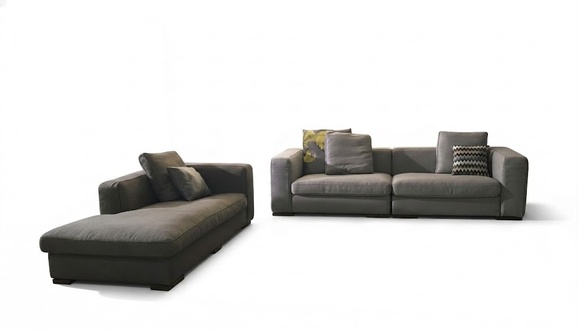 Italy Design Möbel Sofa Couch Polster Set Garnitur 3 + Liege Couchen Sofas