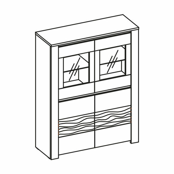 Klassische Kommode Vitrine Kommoden Vitrinen Kommodenschrank Schrank