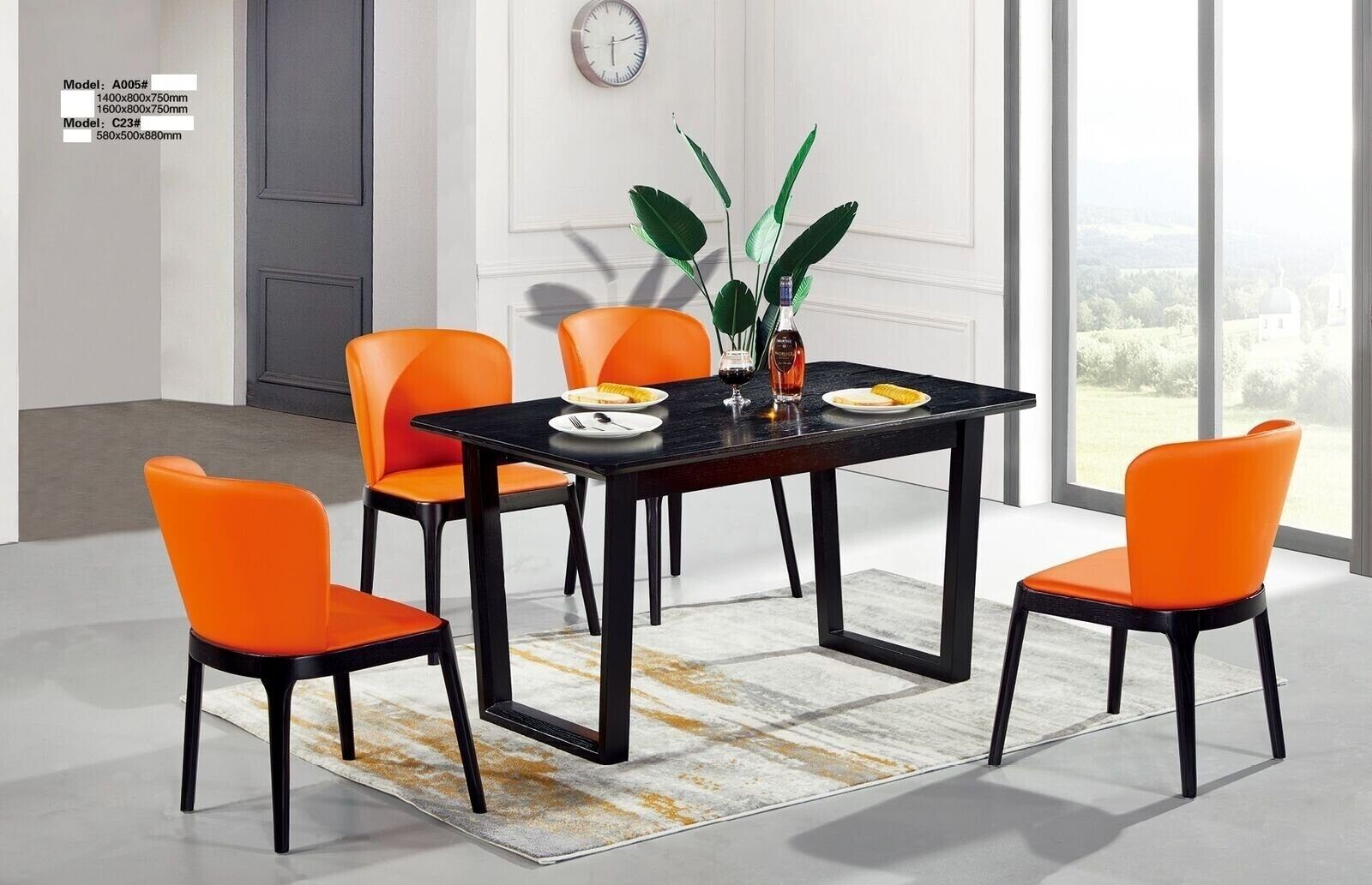 Modern Esszimmer Garnitur Set Sitz Esstisch 4 Stühle Stuhl Sofort