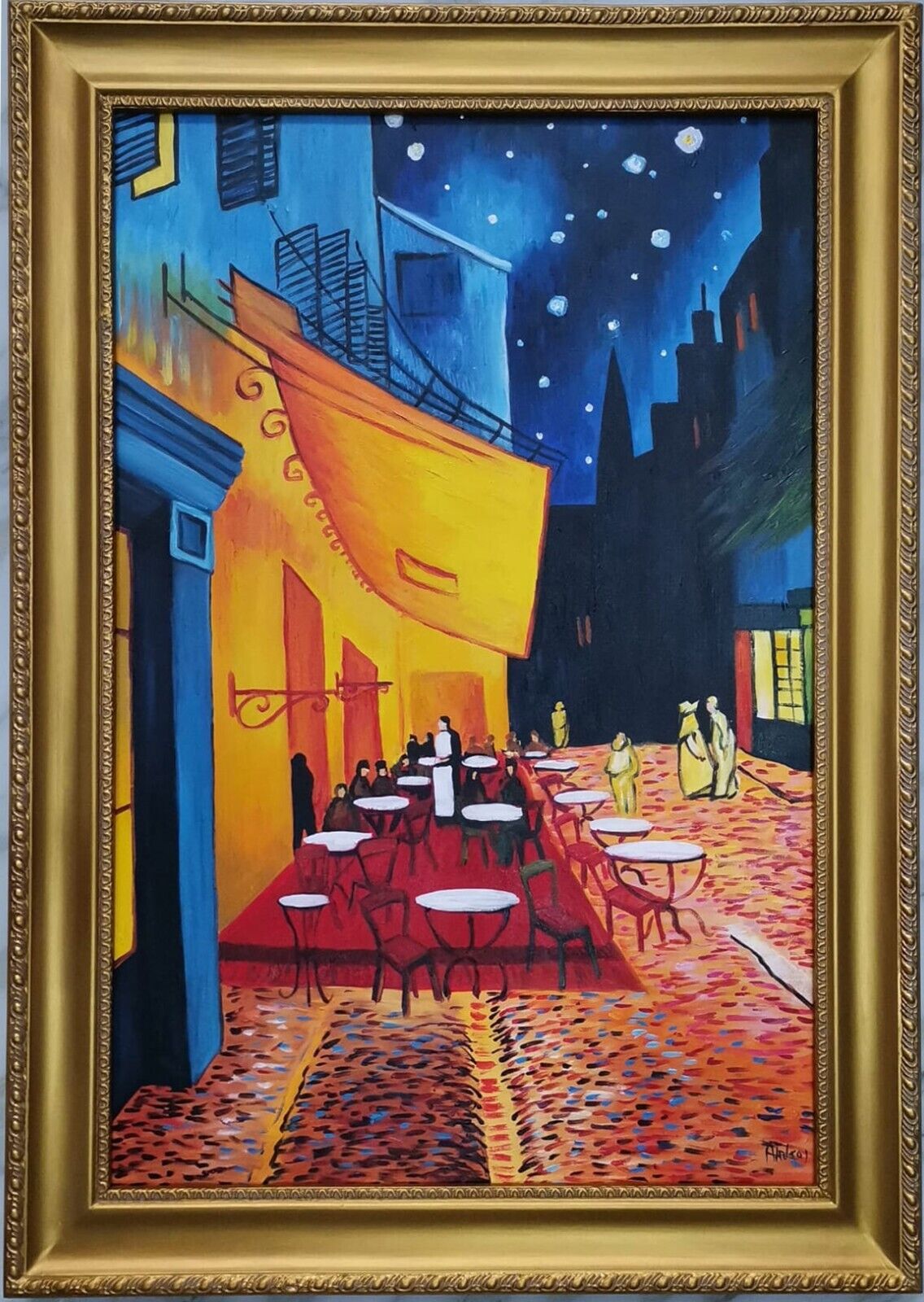 Vincent Van Gogh "Nachtcafé" Ölbild Bilder Ölbilder Mit Rahmen Sofort