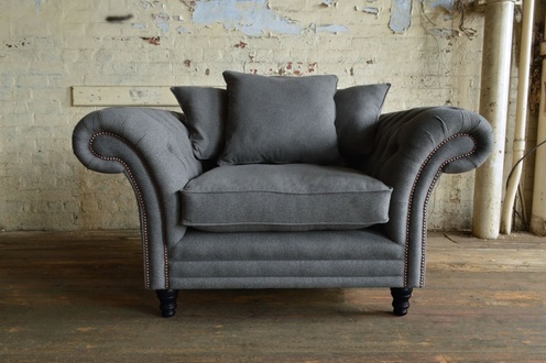 Chesterfield Sessel Fernseh Design Polster Sofa Couch Sofas 1 Sitzer