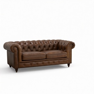 jvmoebel ® Leder Sofa Couch - Design Polster Zweisitzer Couch