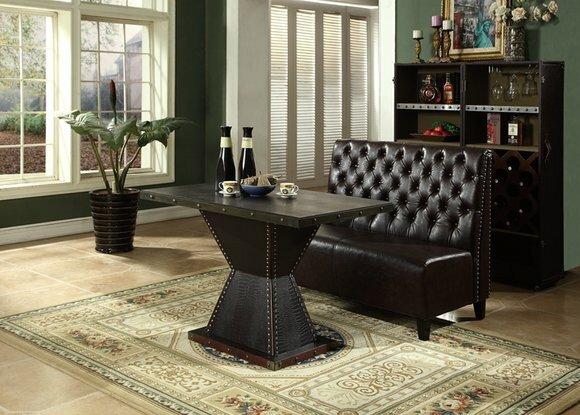 Chesterfield Sofa Bank Couch Sitzbank Braun Wartezimmer