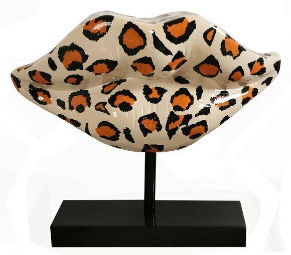 Modern Abstrakte Design Lippen Skulptur Decoration Skulpturen statuen kuss neu